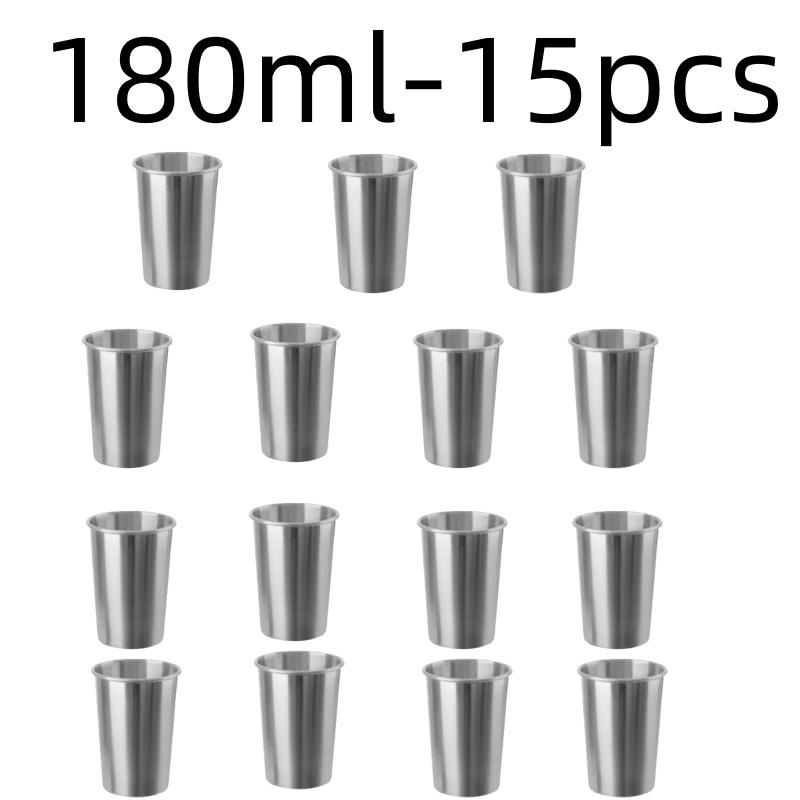 Stainless Steel Metal Cup Beer Cups White Wine Glass Coffee Tumbler Travel Camping Mugs Drinking Tea Mug Set Outdoor