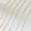 2M 10M 0.5mm Acciaio Inossidabile Sottile Cavo Dorato Maglia Catena Serpente per Fai da Te Collana Orecchini Cavigliera Forniture per Creazione Gioielli All'Ingrosso