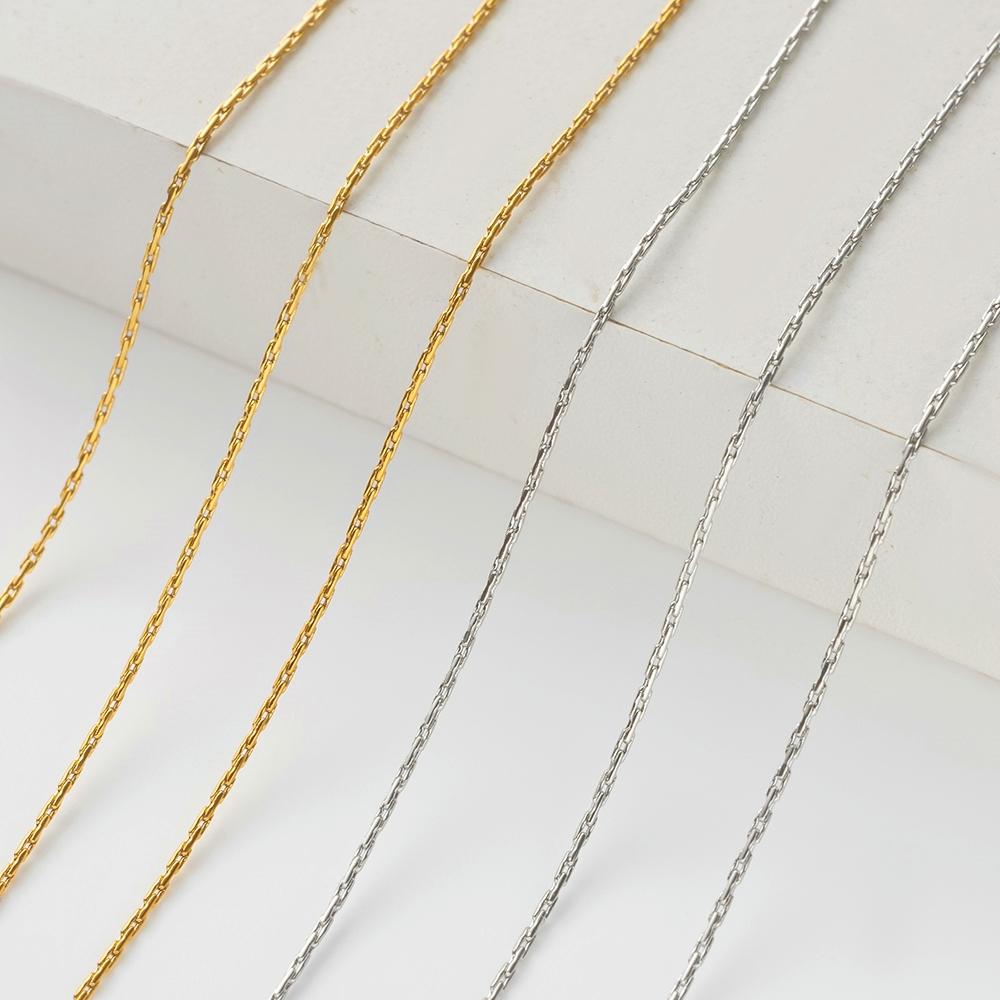 2M 10M 0.5mm Acciaio Inossidabile Sottile Cavo Dorato Maglia Catena Serpente per Fai da Te Collana Orecchini Cavigliera Forniture per Creazione Gioielli All'Ingrosso