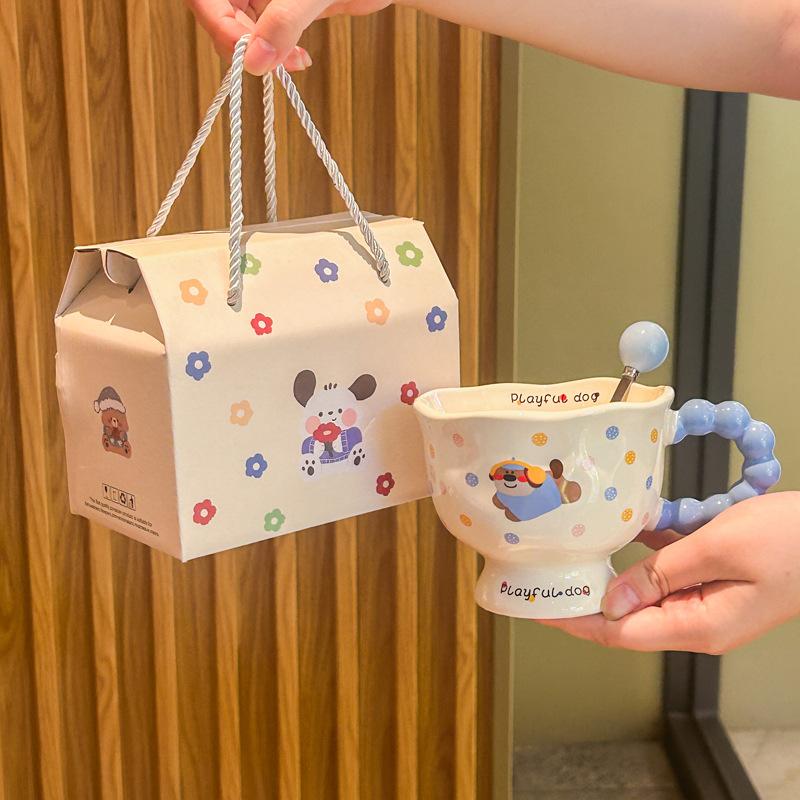 Birthday Gift, Girls Give Friends, Girlfriends, Ceramic Mugs, Boys Drinking Cups, Practical Souvenirs, Gift Box