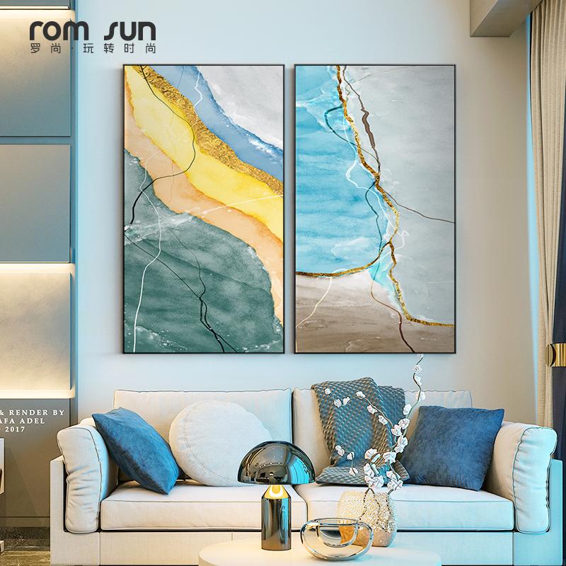 

Современный абстрактный плакат на холсте Золотая красочная настенная живопись Скандинавский плакат и настенные картины для гостиной Домашний декор