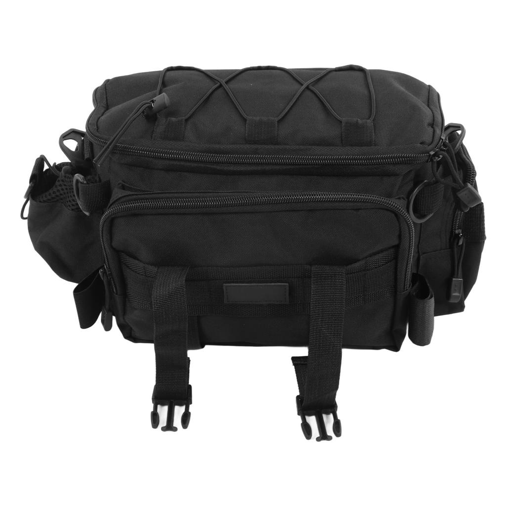 Fishing Tackle Bag Double Layer Waterproof Canvas Multifunction Fishing Bag Fishing Bag Backpack for Outdoor Angling