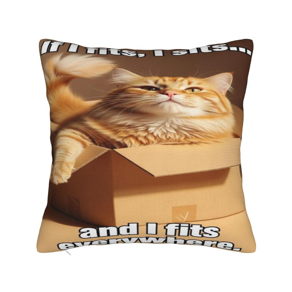 Home Decor Meowl Cat Owl Meme Pillowcase Accessories Pillow Cover Square Multi-Size