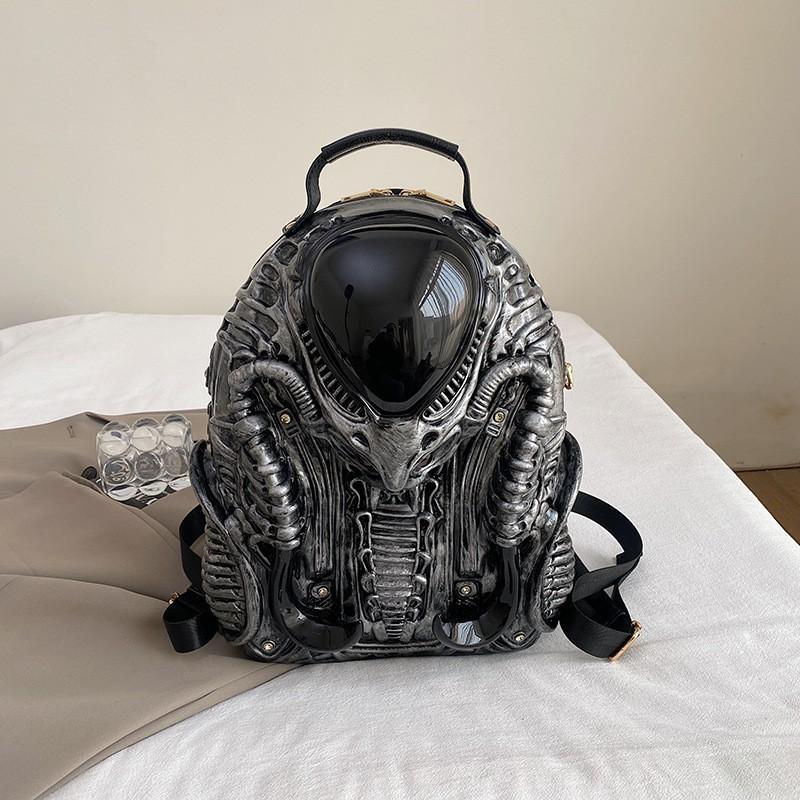 Niche Bag Women's Y2k Unique Shaped Backpack Personality Street Punk Style Unisex Commuter