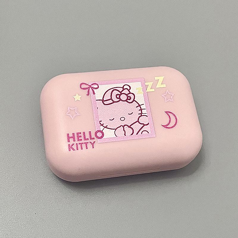 Contact Lenses Case Hello Kitty Cute Portable Travel Easy Carry Storage Container Kawaii Eye Accessorie Box