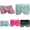 Men Hollow Lace Mesh See Through Underwear Panties