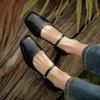 Fashion Square Toe Mid Heels Women Shoes Elegant Marie Janes Chunky Shoes 2024 Trend Cozy Autumn Party Dress Pumps Zapatos Mujer