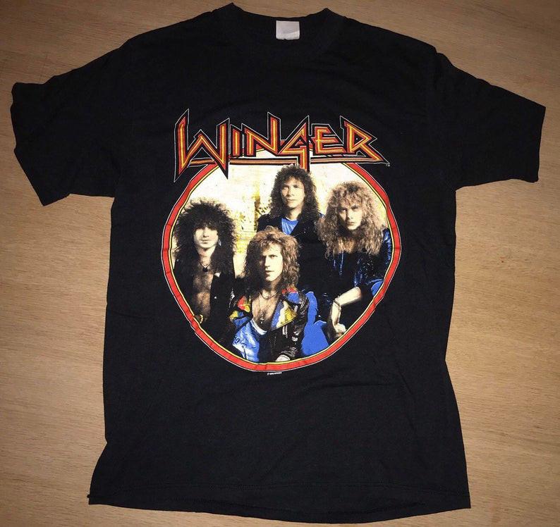 

Vintage WINGER 1989 Headed For A Heartbreak Tour Shirt TT2715 Unisex T-Shirt XL