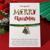 Christmas Colorful Beads Multi Element Pendant Bracelets For Women Santa Claus Tree Elk Bracelet Party Jewelry