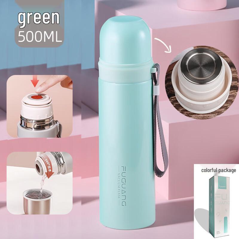 Fuguang 500ml Portable Stainless Steel Insulated Water Bottle