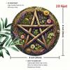 2D Flat Circular Metal Wall Art for Home Living Room Office Porch Decor, Easy Hang Halloween Bedroom Kitchen Sign