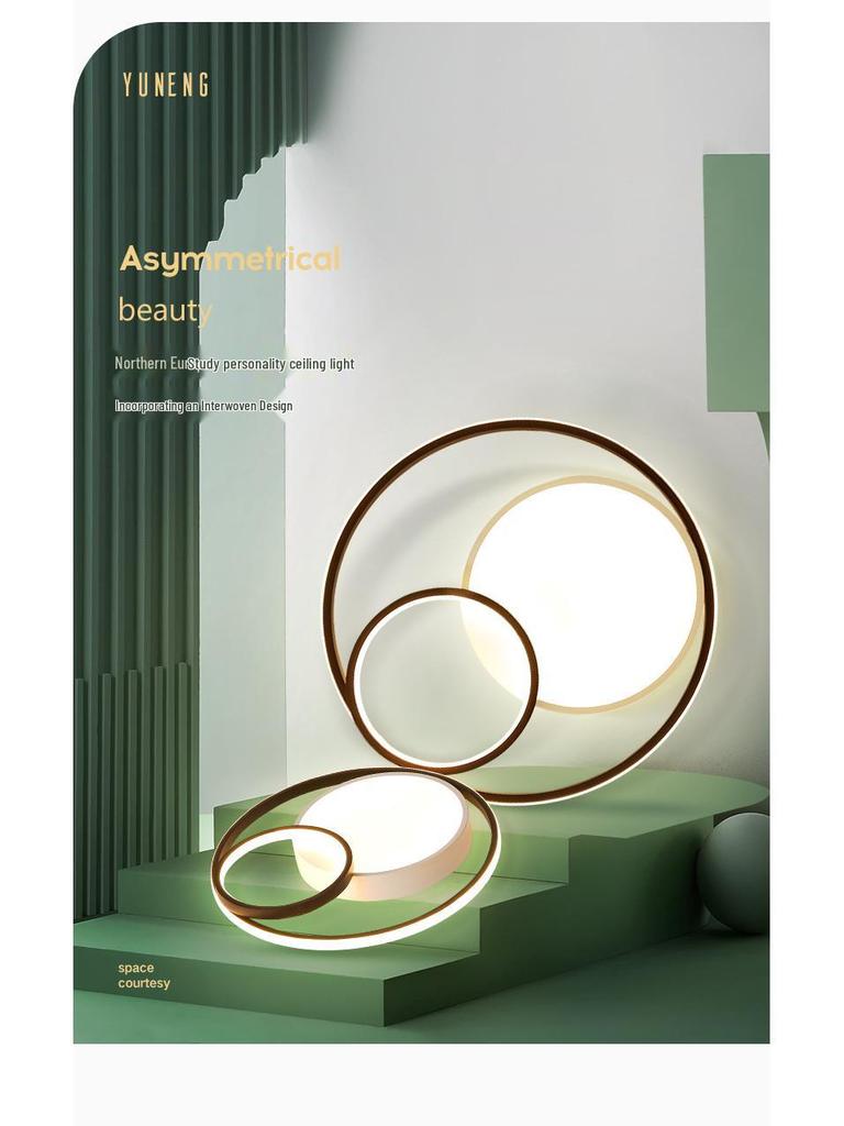 Modern Minimalist LED Smart Ceiling Light for Bedroom, Living Room, Study