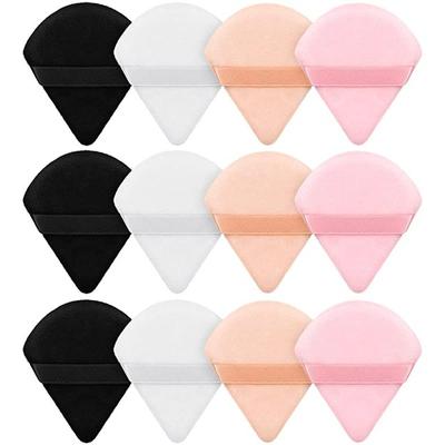 24Pcs Triangle Velvet Powder Puff Make Up Sponges for Face Eyes Contouring Shadow Seal Cosmetic Foundation Makeup Too