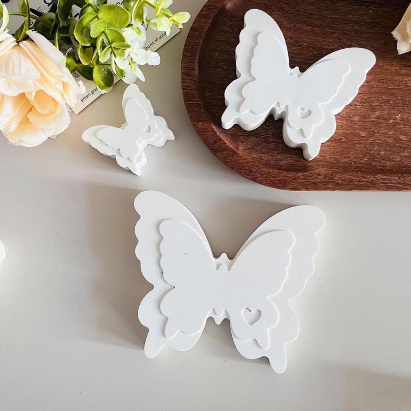 Butterfly Figurine Silicone Candle Molds for Candle Soap Candy Chocolate Temperature Resistant Fondant Silicone Molds