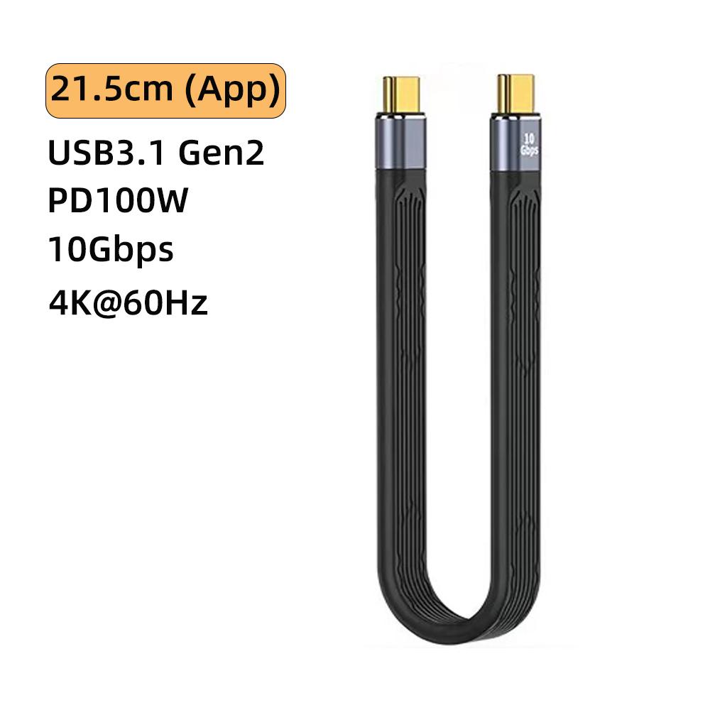 USB 4.0 Gen3 Data Cable PD 100W 5A Fast Charging USB C To Type C Cable Thunderbolt 3 4K@60Hz Cable USB Tipo C 40Gbps Data Cabel