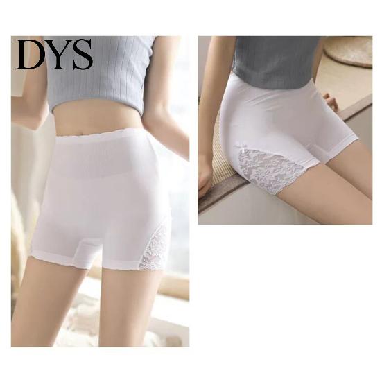 Safety Shorts Women Pants High Elasticity Tummy Control Seamless Lace Anti-exposure Waist Cotton Crotch Panties Slim Fit Quick Dry Mini Skirt