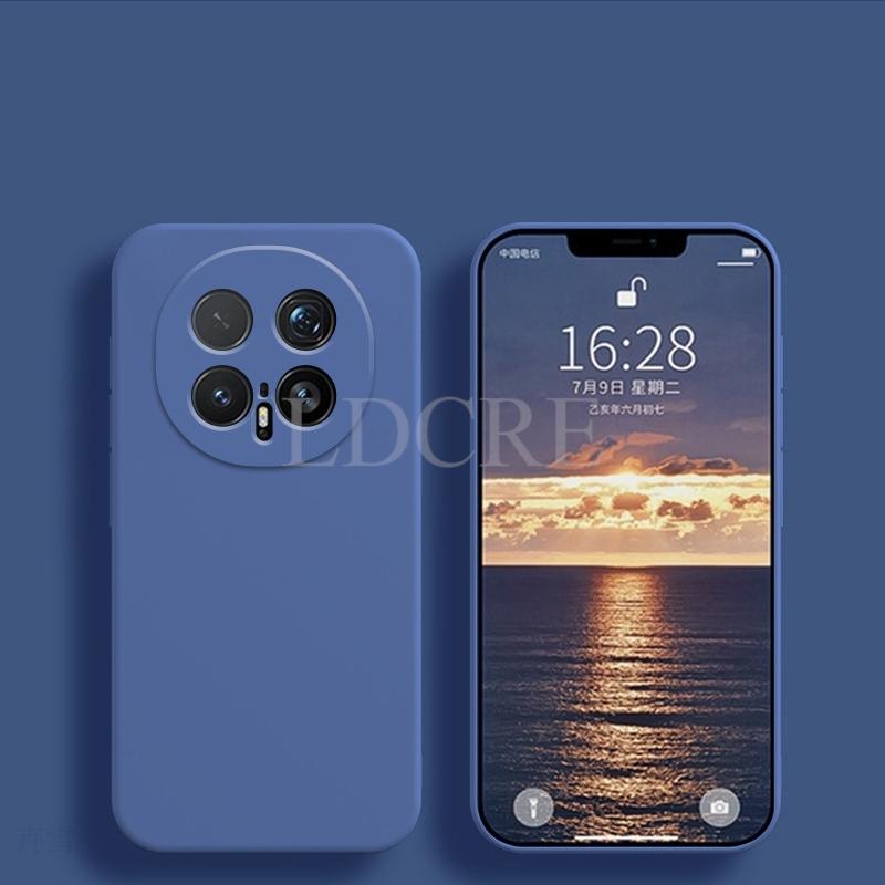 For Honor Magic 8 Pro Case Liquid Silicone Cover Magic 8 Pro Case TPU Plain Rubber Phone Protector Case Honor Magic 8 Pro Cover