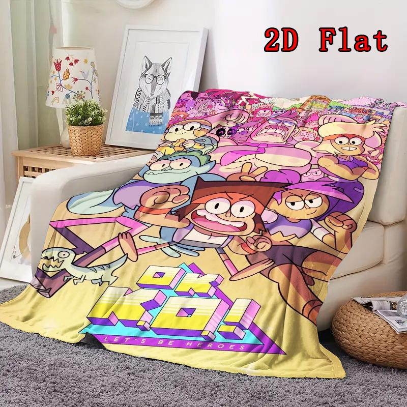 Funny school theme 2D Flat Pattern Flannel Blanket High quality All Seasons Warmth and Comfort Perfect for Christmas Gifts.