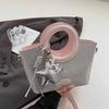 Shoulder Bag Small Basket Bag PU Shining Banquet Handbag Fashionable Sweet Star Silver Bag  Women