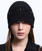 Aleseueseussi Mini Cross Rivet Beanie - Black