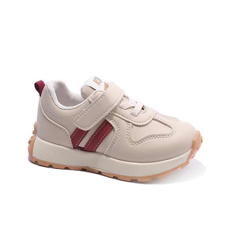 Children's Running Shoes - Soft Sole, Two-Stripe, Breathable, for Boys and Girls Aged 1-6.