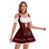 2026 Oktoberfest Dirndl Costume: Multi-Color German Cosplay Dress for Munich Performances