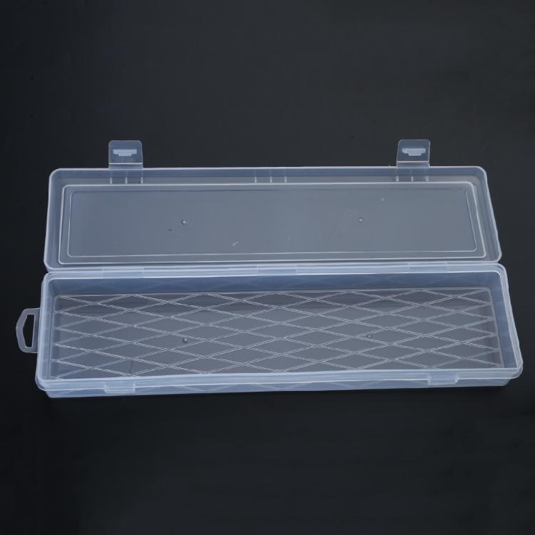 Lekka 14-calowa skrzynka narzędziowa z przezroczystą pokrywą Prostokątny organizer do porządkowania małych przedmiotów w różnych miejscach