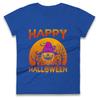 Happy Halloween Pumpkin Witch Womens T Shirt Mens Tops Tees Unisex