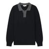 Contrast Collar Terry Pullover (Piuca8005)