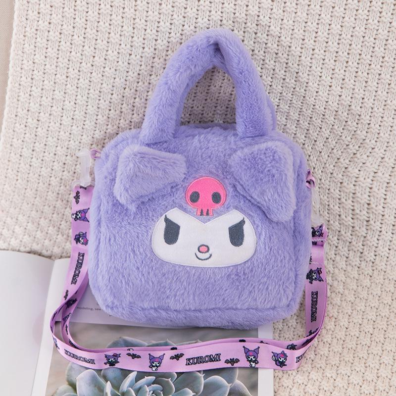 Women's Plush Cartoon Shoulder Bag - Large Capacity, Cute & Versatile Handbag for Commuting