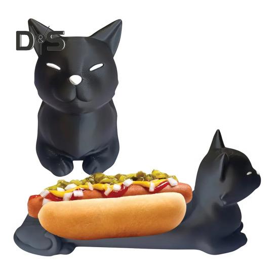 Dachshund Tray Funny Hot Dog Dish Creative Shape Easy To Clean Hot Dog Holder Sandwiches Plate Kitchen Decor