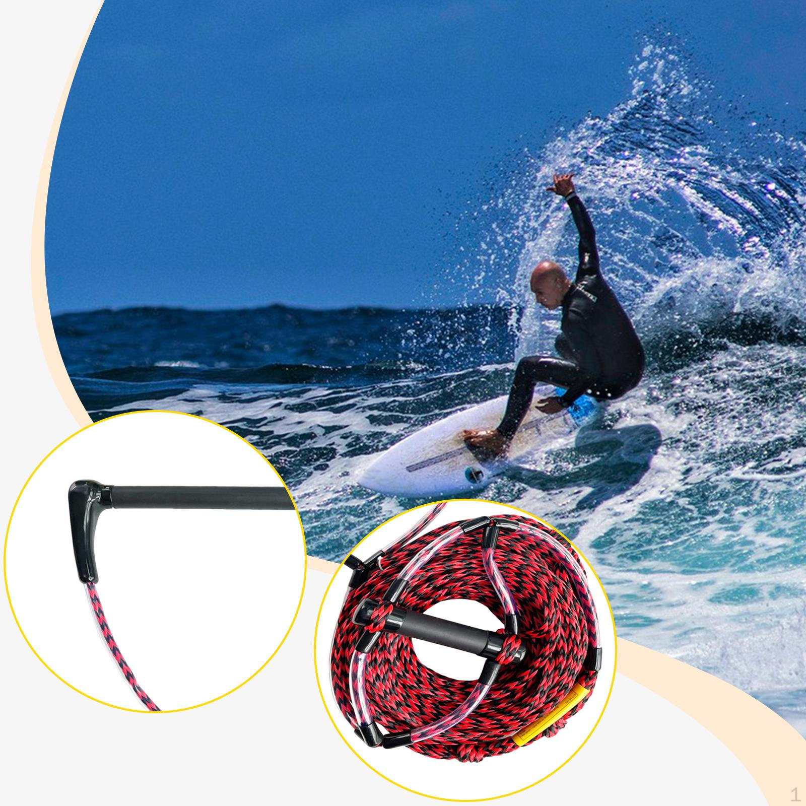 

Water Ski Rope Multifunctional, Portable, Professional Lightweight, Wakeboard Tow for 60FT
