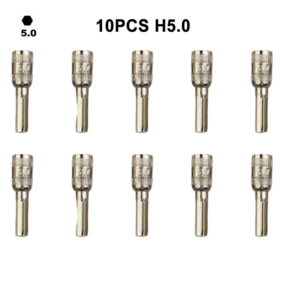 Set Of Ten H4 Hex Shank Screwdriver Bits Compatible With Various For DIY Applications From Toy Repair To Furniture Assembly