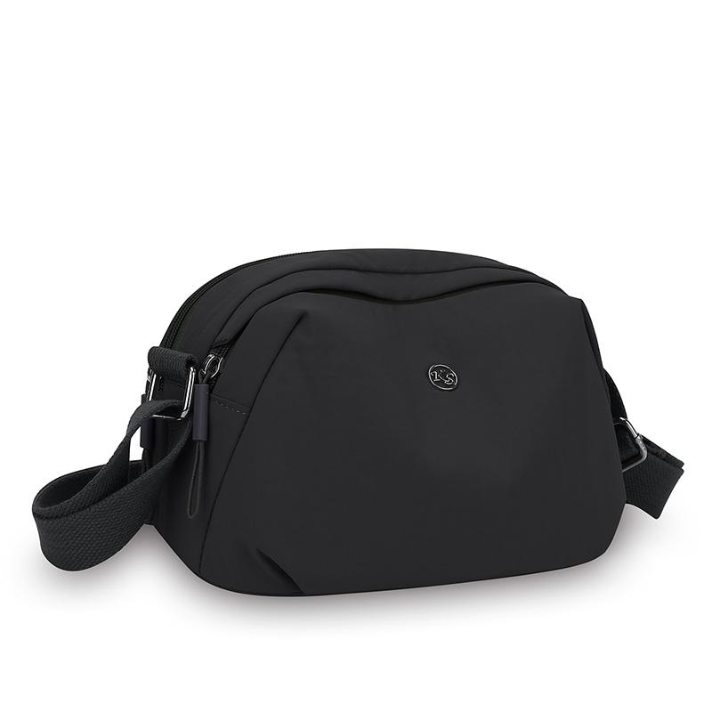 

Многослойная наплечная сумка женская сумка кроссбоди легкая нейлоновая сумка для мамы чёрный