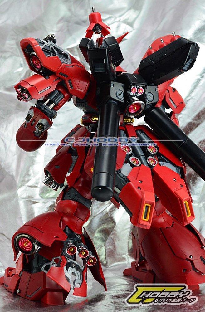 MG Sazabi Metal Vernier Full Set Deluxe Edition 1/100 MSN-04 Ver.Ka (Red) [Used]