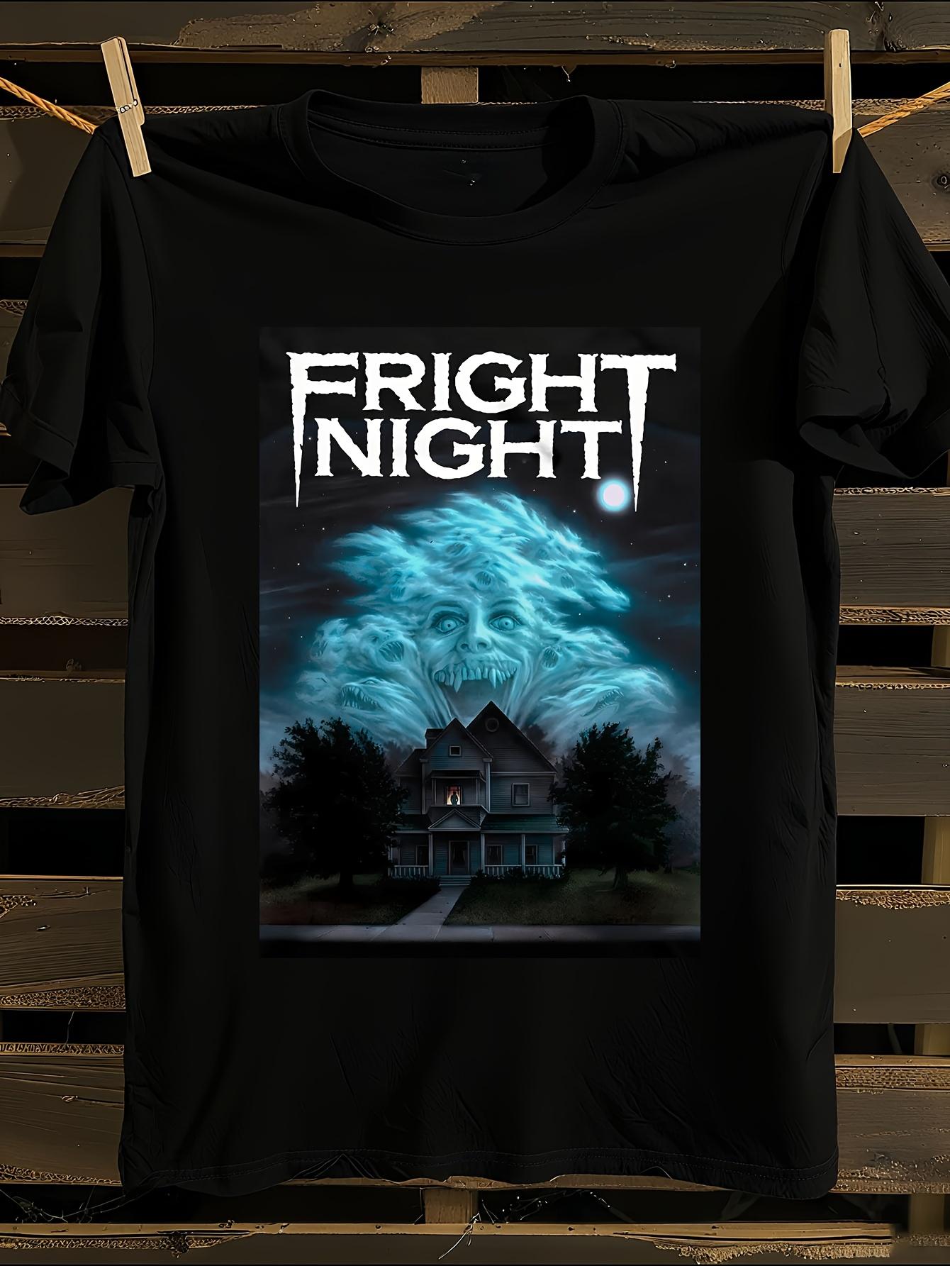 FRIGHT NIGHT Vintage Tshirt Vintage Horror Movie Graphic ... S