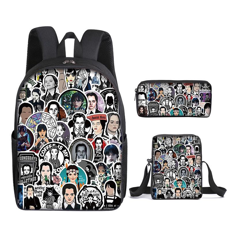 Mochila Escolar para Primaria Bolso Estuche Set de Tres Piezas