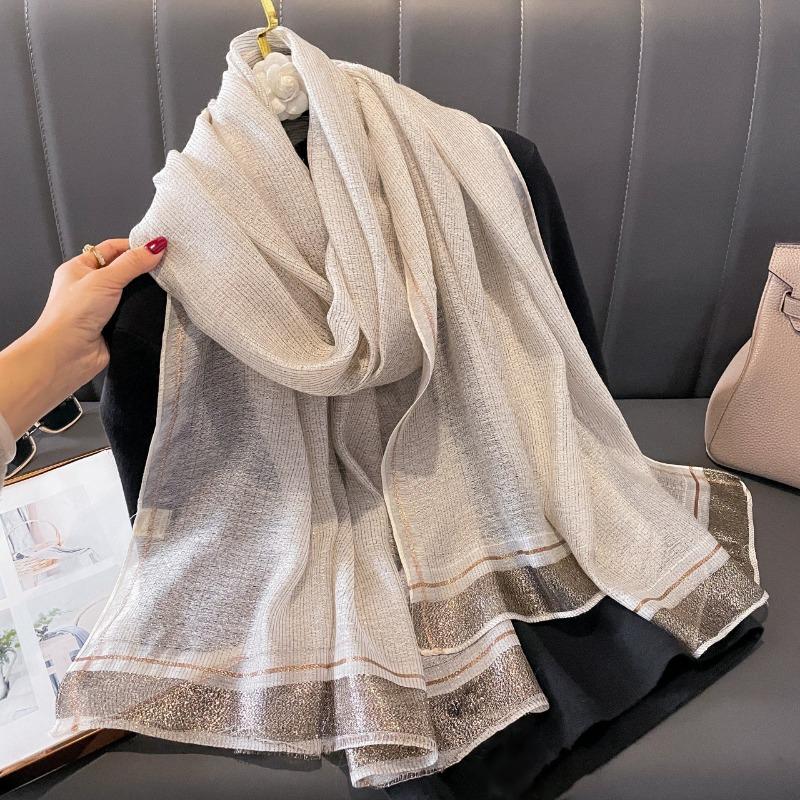 Women S Long Imitation Silk Scarf Warm Fashion Shawl For Autumn Winter