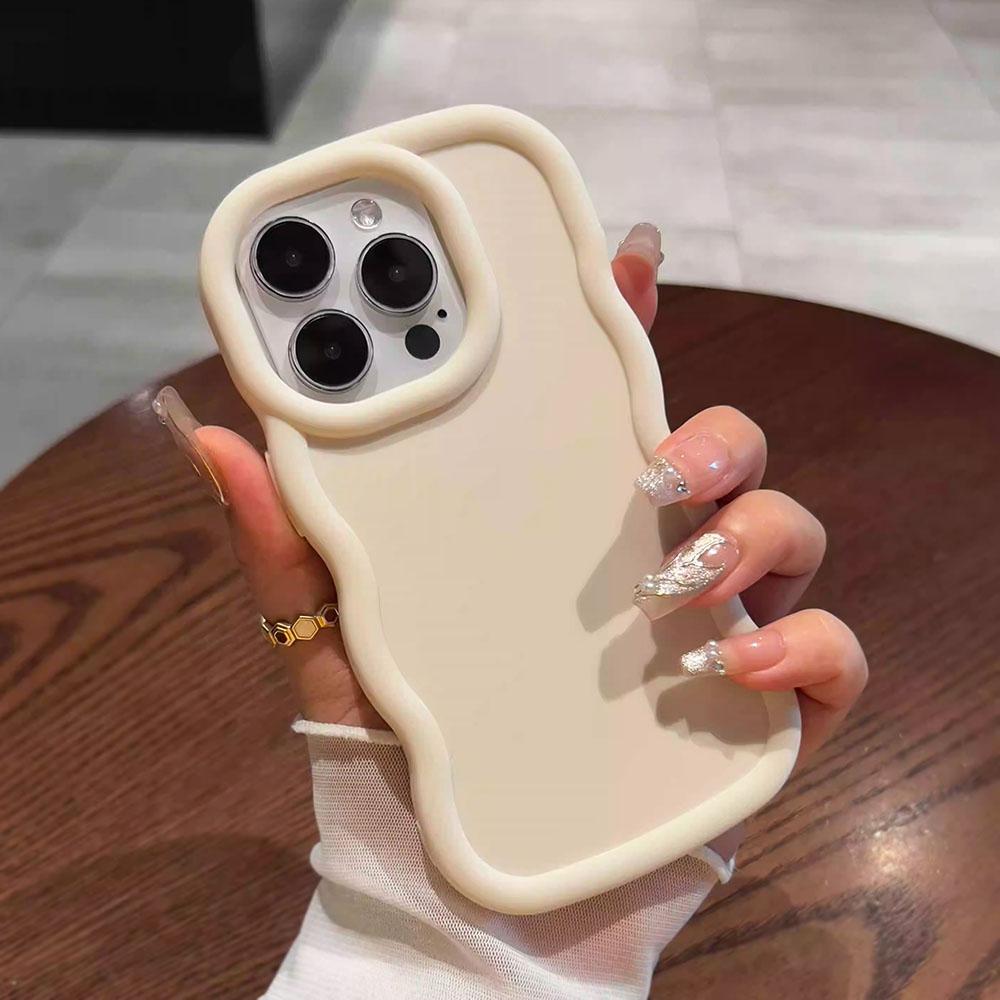 Case for Samsung Galaxy A53 A50 A50S A35 A34 A32 A30 A26 A25 A24 A23 A22 A21S A20S A13 4G M54 5G Soft Cover Wave Curved Edge