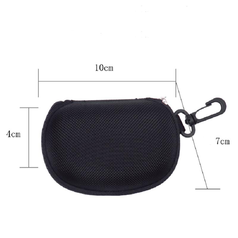 KLASSNU Folding Reading Glasses Case Portable Lightweight EVA Zipper Case Men Women Unisex Folding Sunglasses Box Oxford Fabric