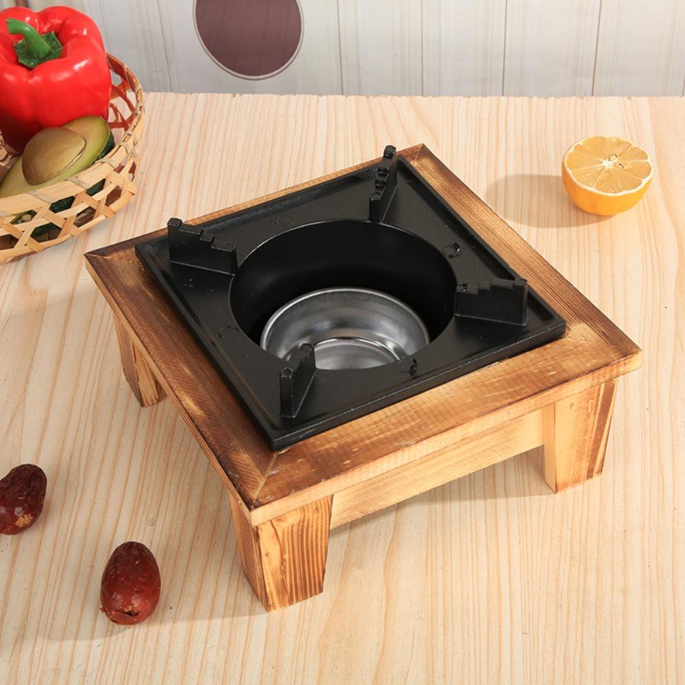 Holzrahmen Grill Ofen Ofen Aluminium Zink Zinklegierung Holzkohle Ofen Herd Camping Ofen Herd Restaurant