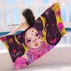 Pretty Girl Bath Towel Microfiber Soft Water Absorbing Breathable For Girl Kids Decorative Cartoon Beach Towel