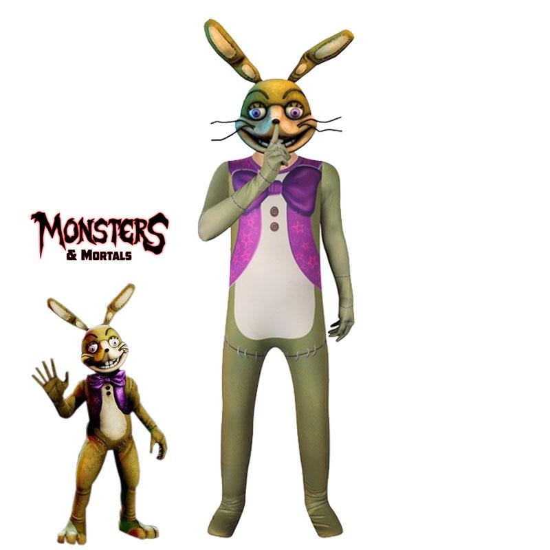 Dark Deception Robbie The Rabbit Cosplay Costume Halloween Role Kids Playing