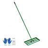 Lawn Leveling Rake, 30"x10" Level Lawn Tool, Heavy-duty Lawn Leveler with 78" Steel Extended Handle