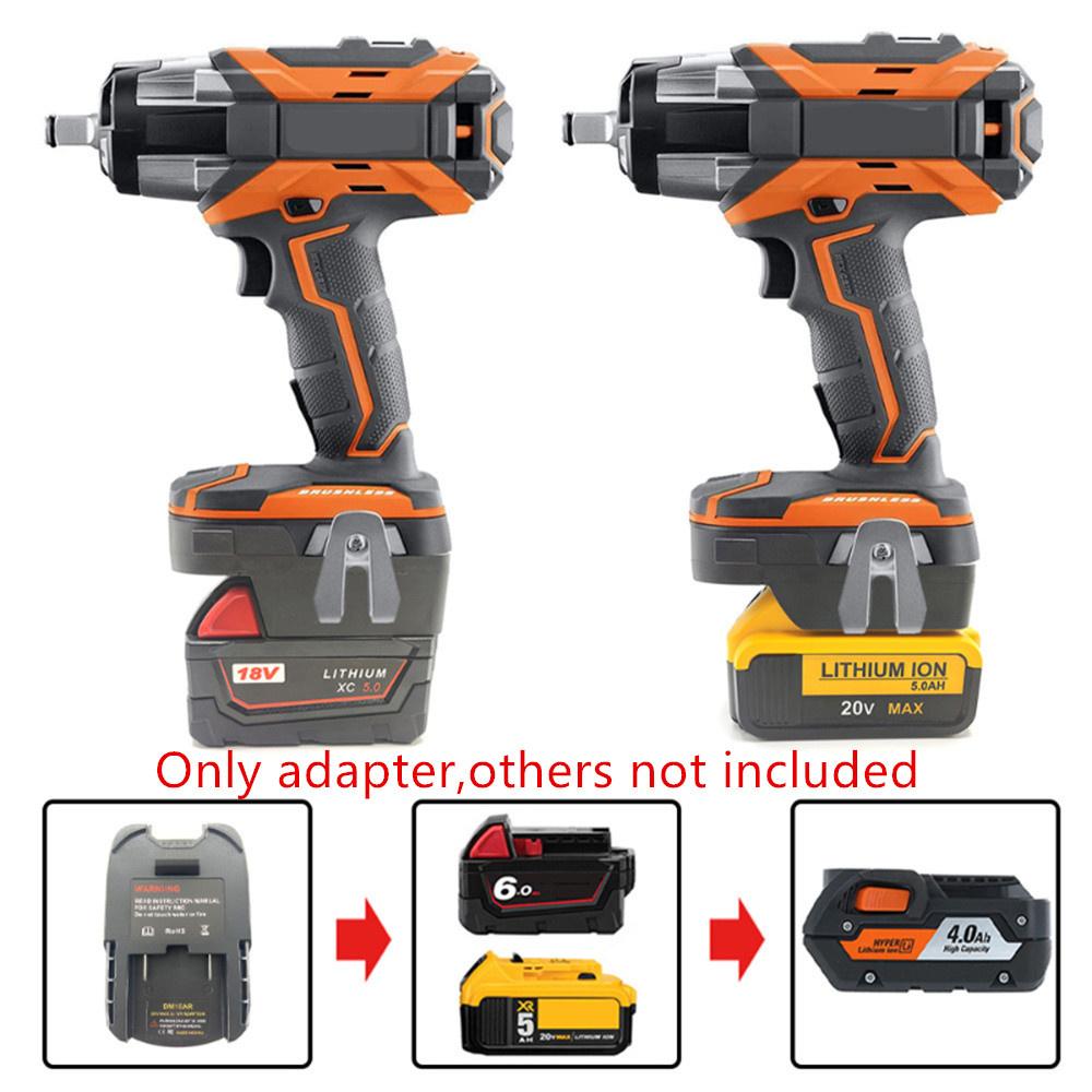 Battery Adapter For Milwaukee/Dewalt 18V Li-ion Battery Convert To For RIDGID