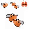 Chainsaw Man Pochita Plush Non-slip Slippers Cute Warm For Adults Kids