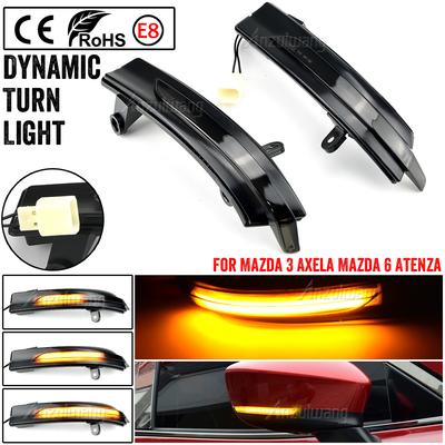 2 Pieces LED Light Dynamic Turn Signal Side Mirror Blinker Indicator For Mazda 3 Axela 2017 2018 Mazda 6 Atenza