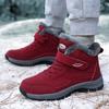 Winter Damen Schneestiefel Warm Plus Samt Herren Baumwollschuhe Winddichte Damenstiefel Bequeme Freizeitschuhe Rutschfeste Wanderschuhe
