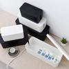 Wire Storage Box with Wooden Lid - Socket & Cable Organizer
