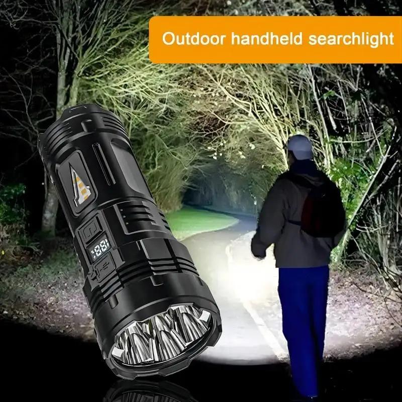 Super Bright 7*LED Flashlight High Light 4 Modes USB Rechageable Portable COB Hand Lamps Outdoor Camping Emergency Hand Lanterns